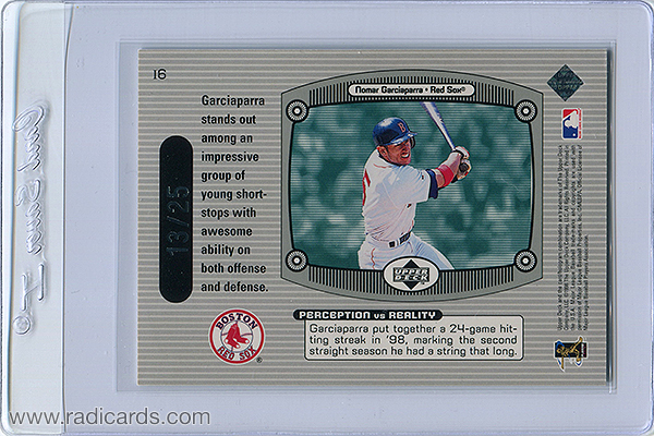 Nomar Garciaparra 1999 Upper Deck Immaculate Perception #I6 Triple /25