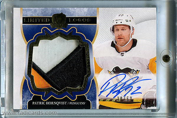 Patric Hornqvist 2017-18 The Cup Limited Logos Autographs #LL-PH /50