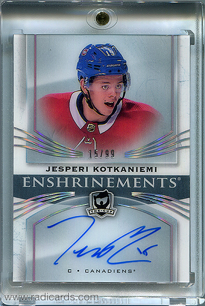 Jesperi Kotkaniemi 2018-19 The Cup Enshrinements #E-JK /99