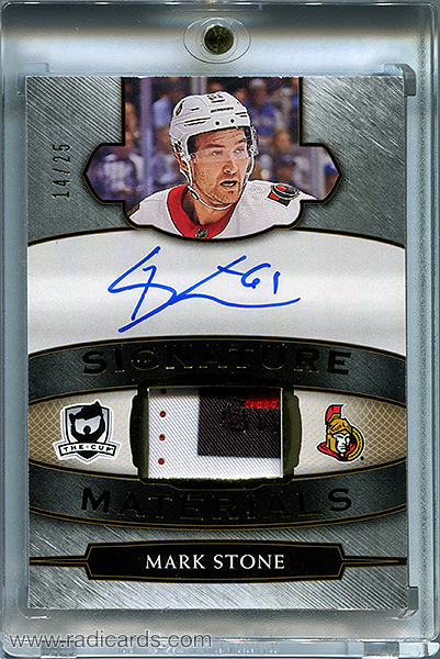 Mark Stone 2018-19 The Cup Signature Materials #SP-ST /25